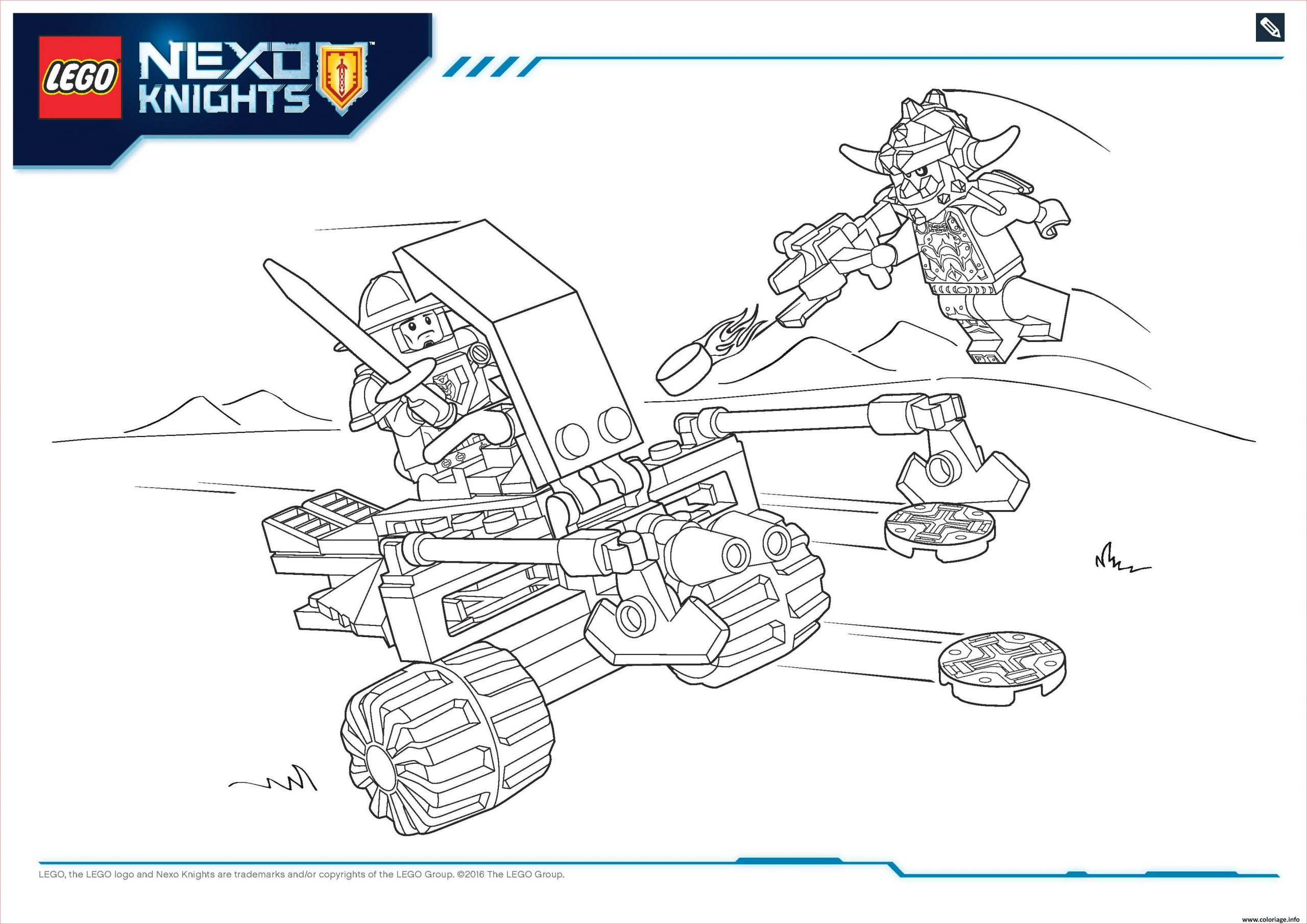 lego nexo knights file page2 coloriage