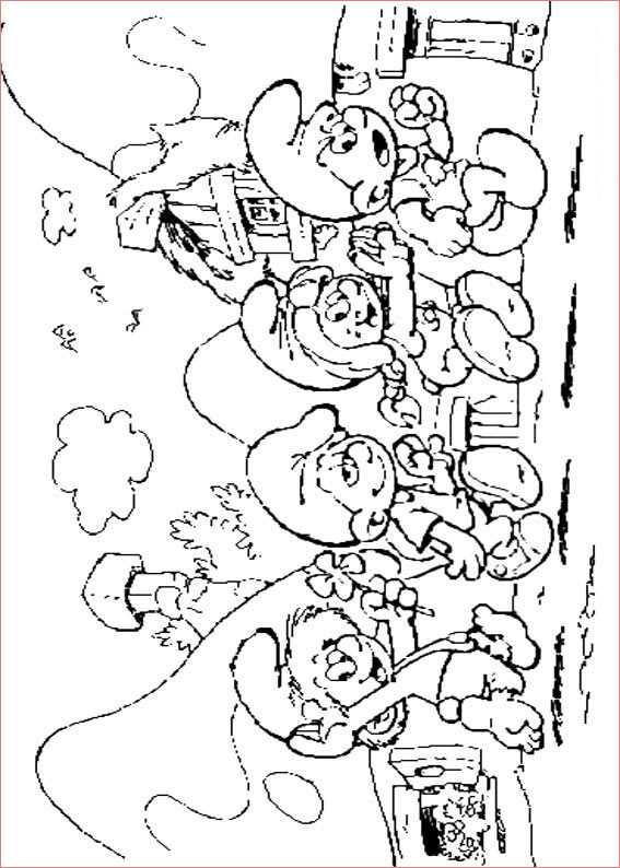 coloring pages smurfs