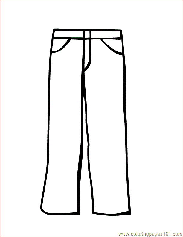 pants coloring page