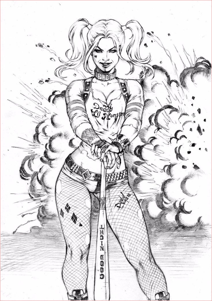 11 magnifique coloriage harley quinn gallery