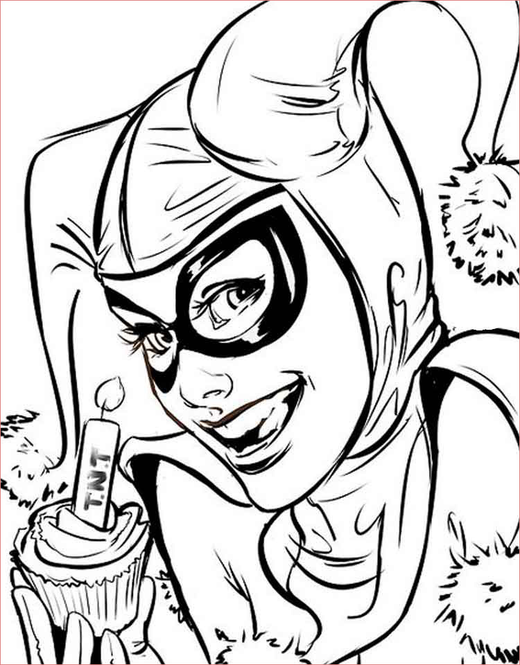 56 unique coloriage harley quinn and