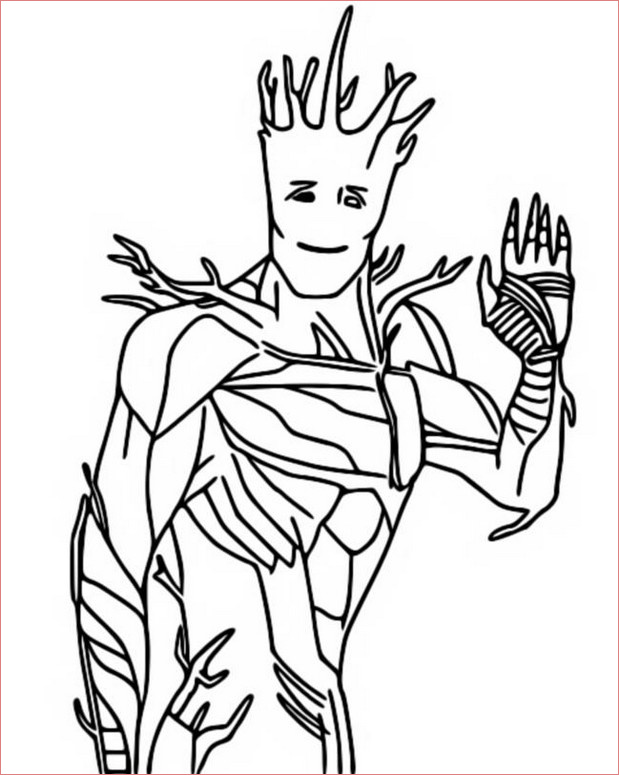coloriages id fortnite marvel groot