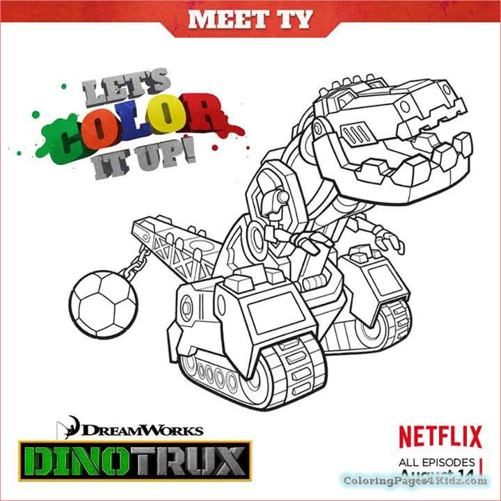 dinotrux coloring pages 105