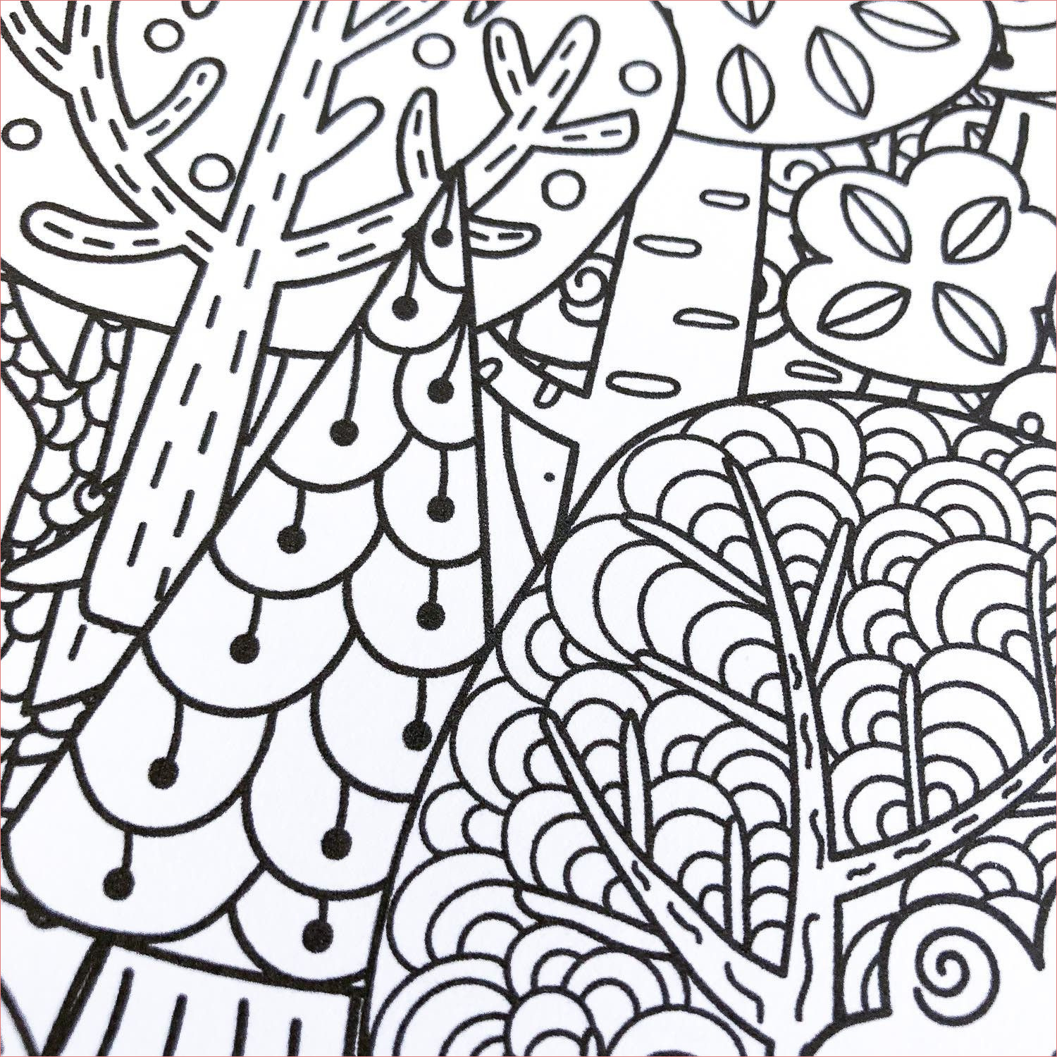 stickers coloriage foret bulletjournal