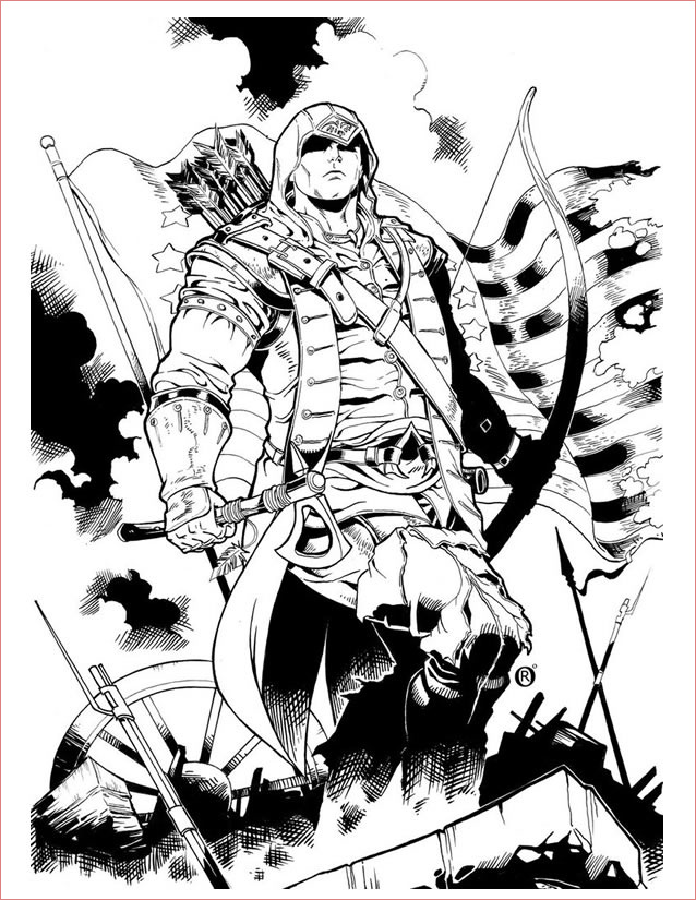 coloriage assassin creed