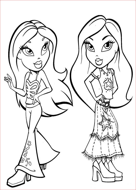 bratz coloring pages