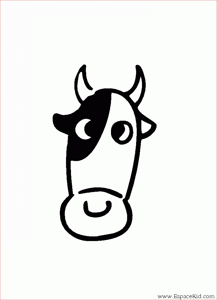 dessins de vaches imprimer