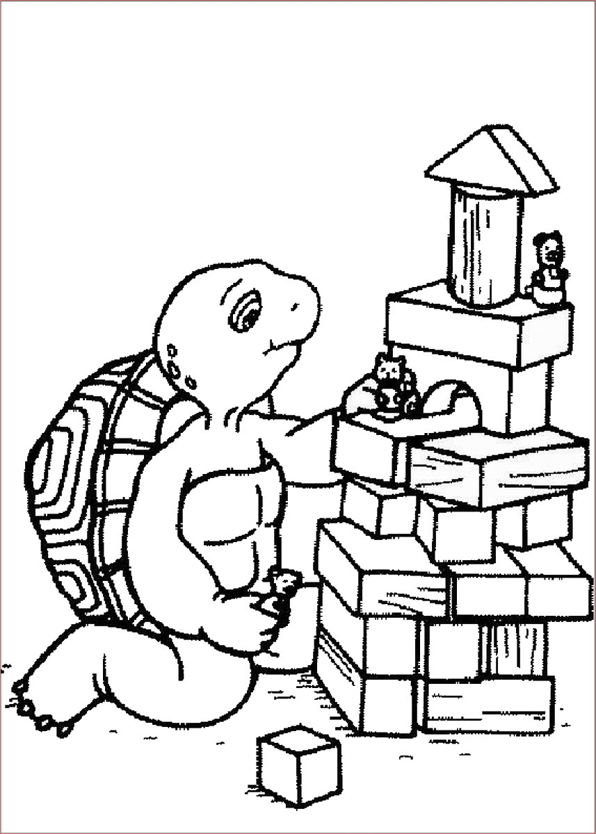 franklin the turtle coloring pages
