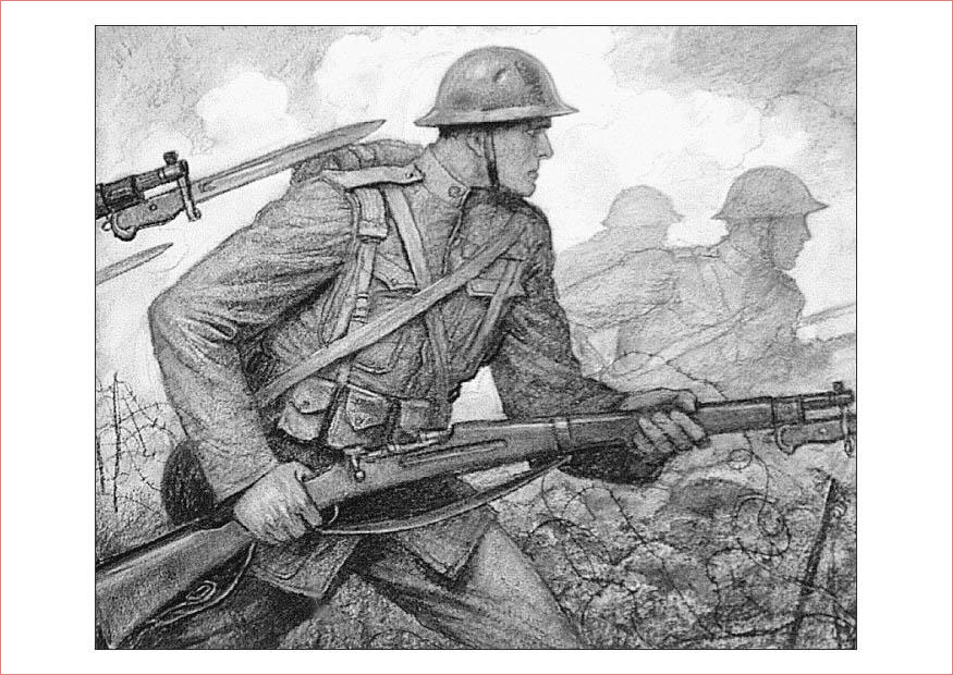 coloriage scene de la premiere guerre mondiale i