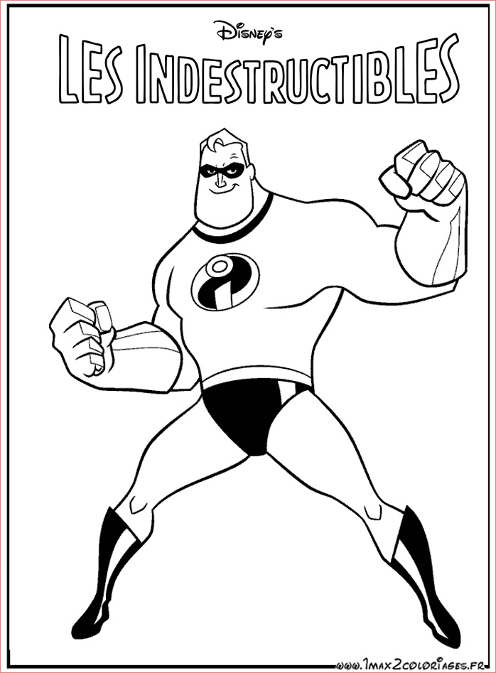 coloriage monsieur indestructible