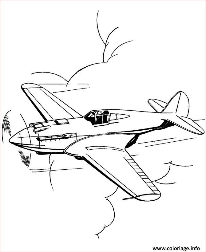 avion de guerre 8 coloriage