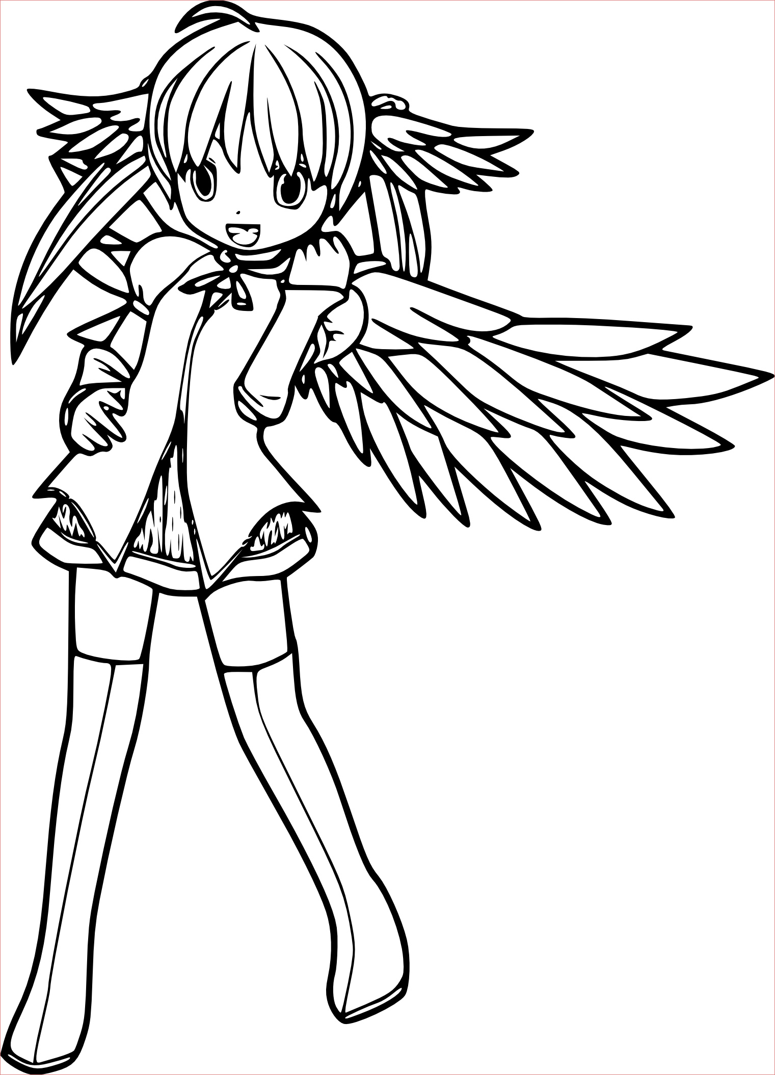 manga fille ange