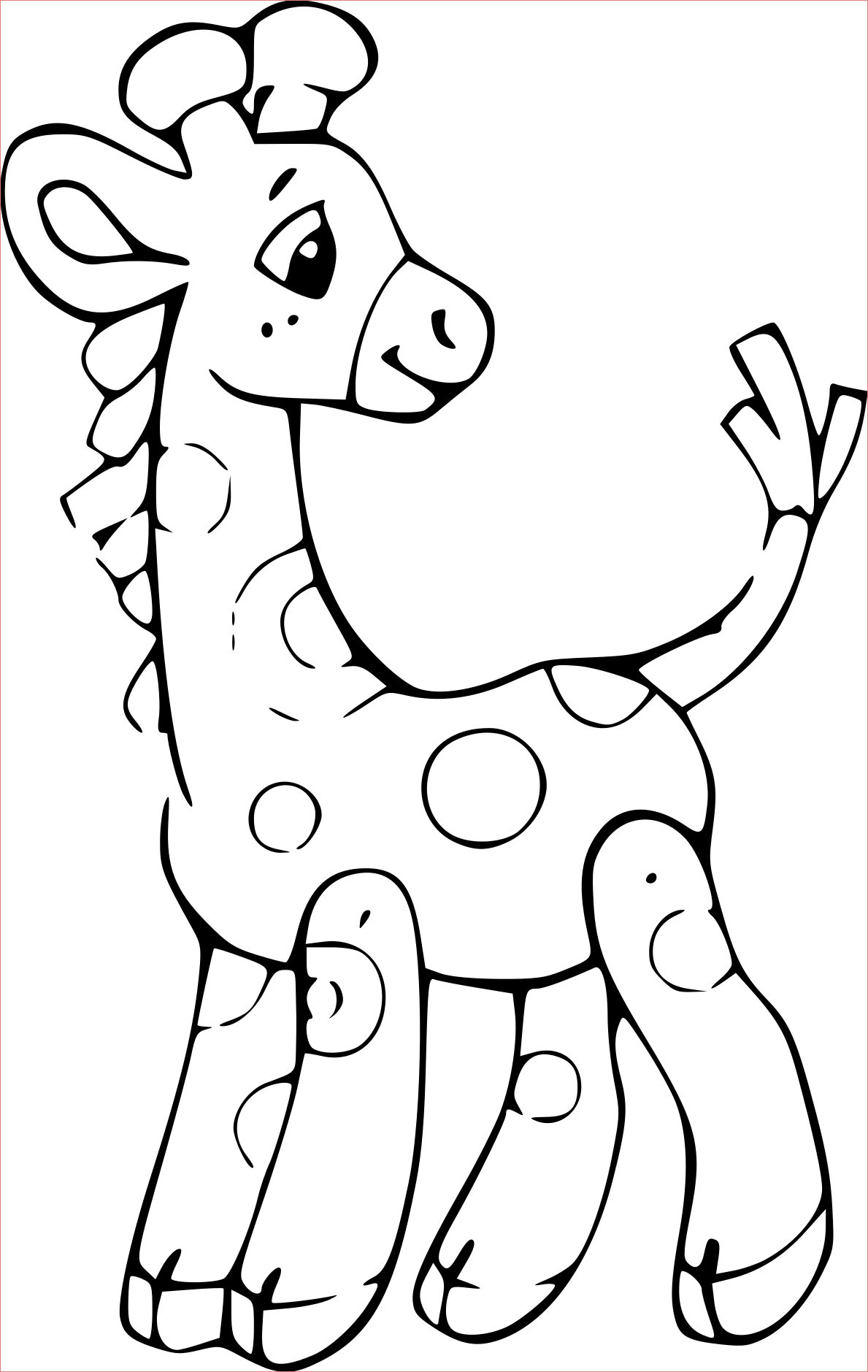 11 premier coloriage girafe images