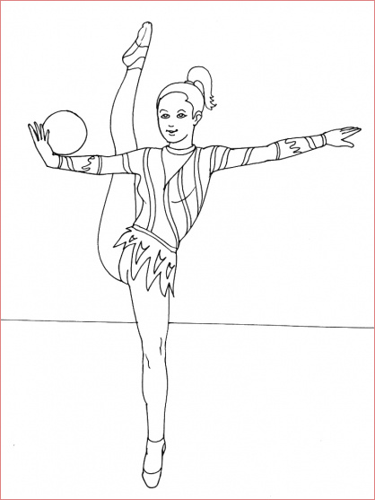 dessin gymnastique rythmique a imprimer gratuit