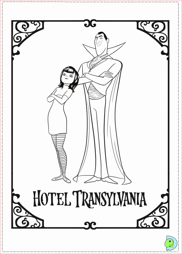 hotel transylvania blobby coloring pages