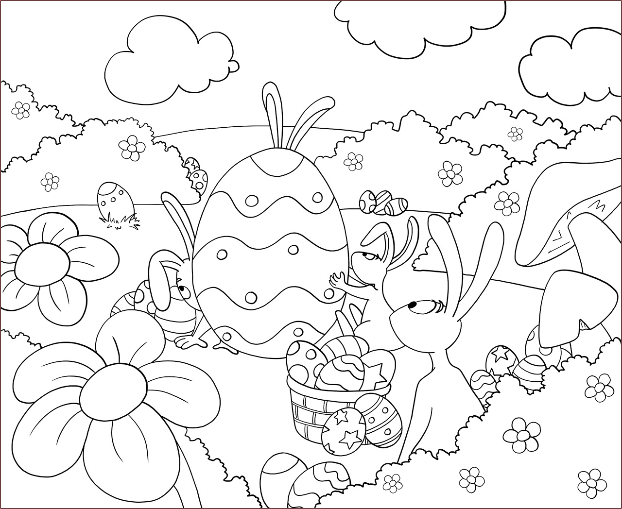 les jeux du mercredi le coloriage de paques