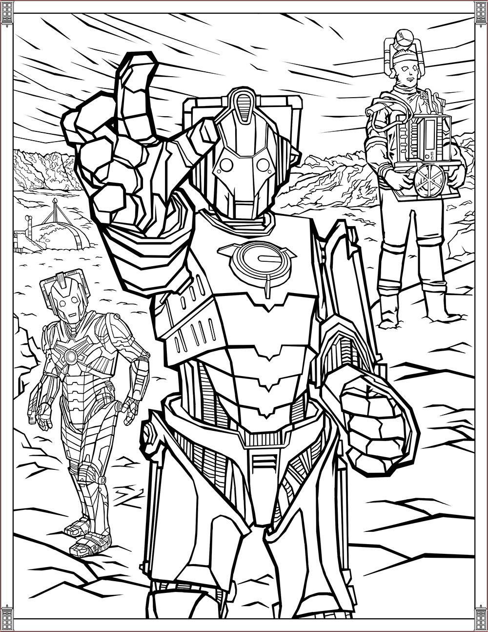 image=series tv 1 Coloriage Doctor Who Cybermen 1