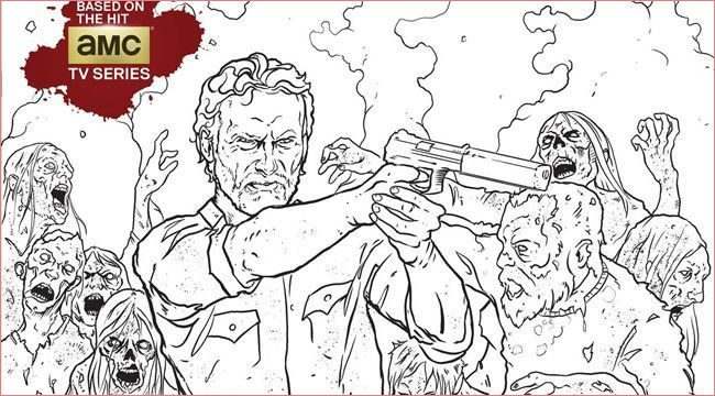 coloriage the walking dead