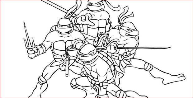 coloriage de ninja beau image coloriage tortue ninja 2 dessin