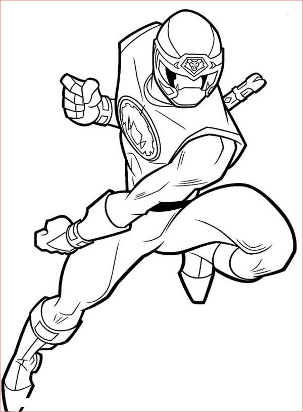 power rangers ninja storm bare hand fighting style coloring page