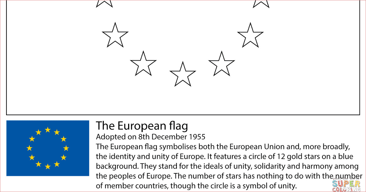 coloriage maternelle drapeau europe