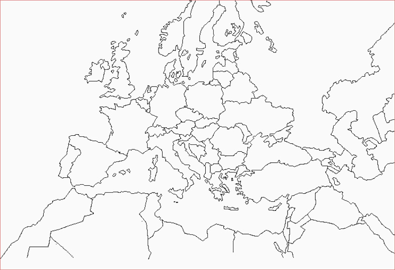 carte europe a colorier