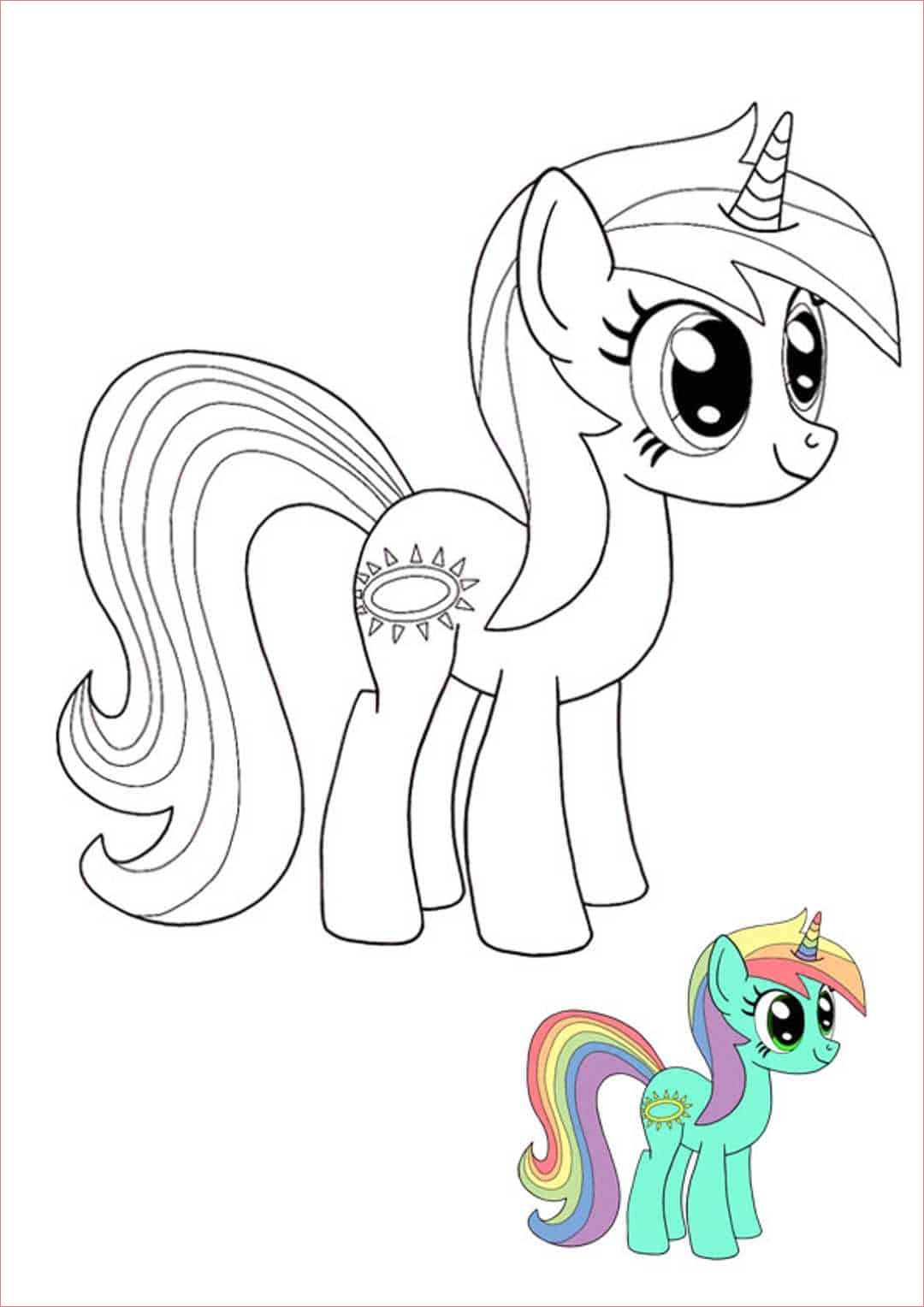 telecharger coloriage my little pony dessin