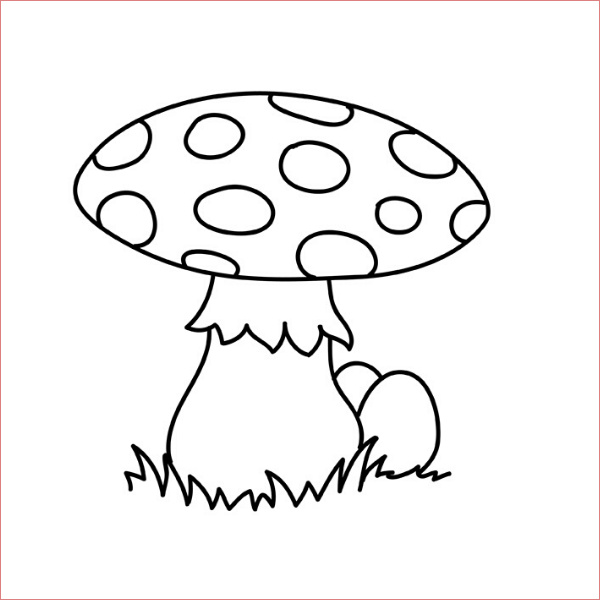 coloriage champignon automne