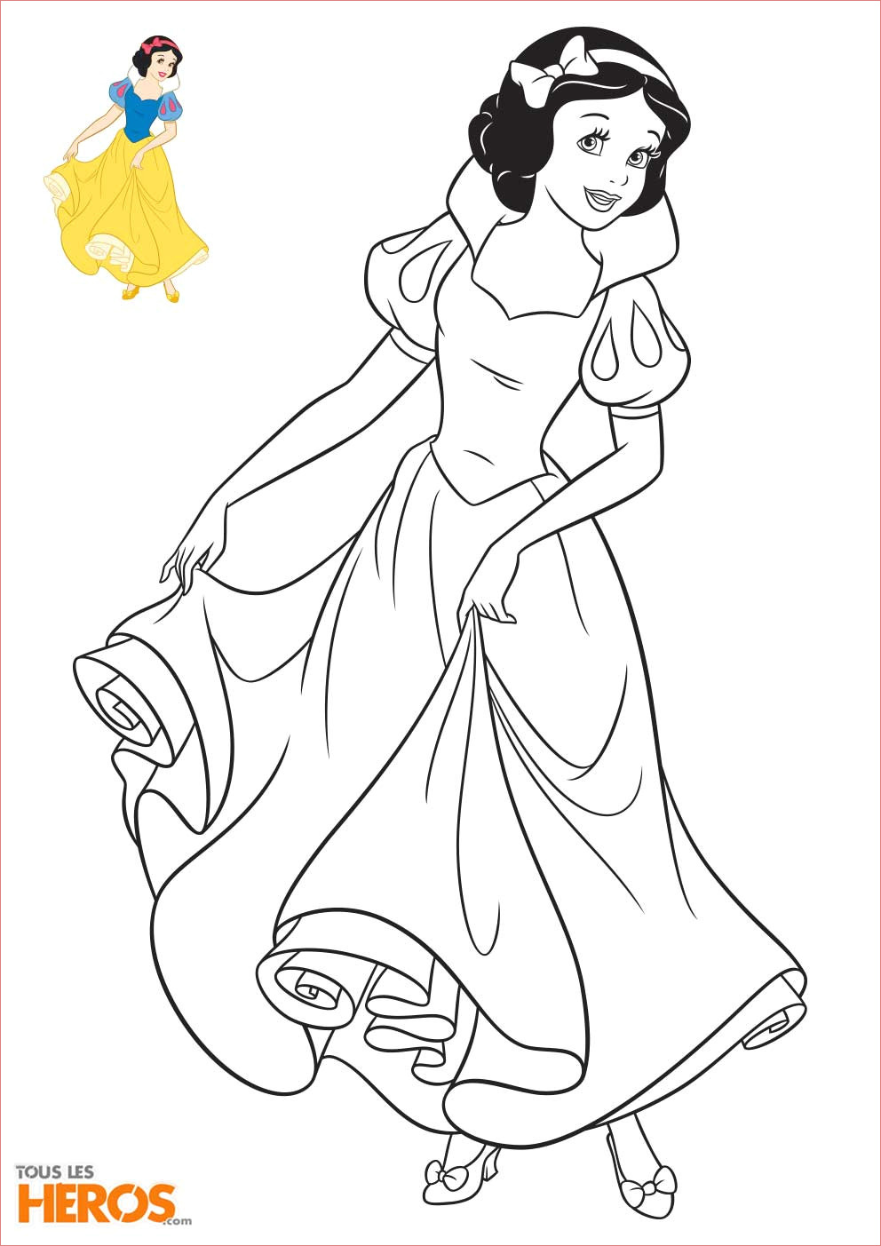 coloriage gratuit princesse disney a imprimer