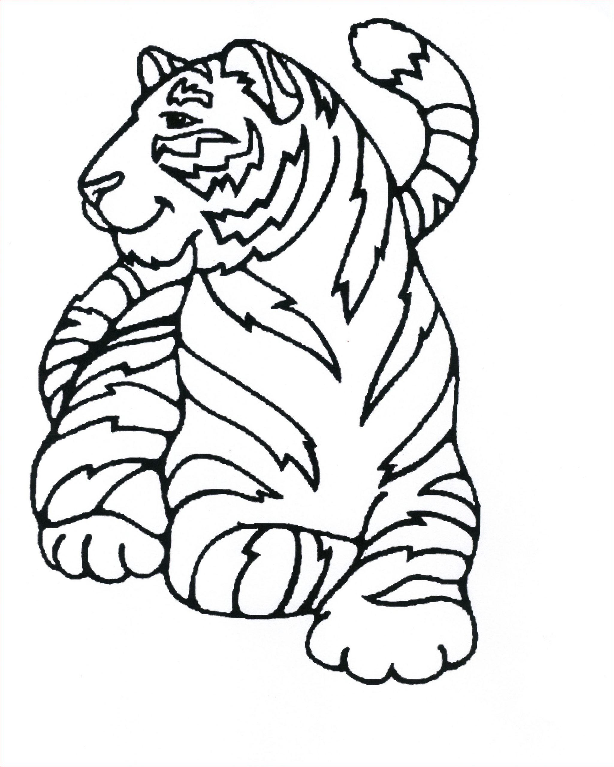 belle coloriage de tigre blanc imprimer