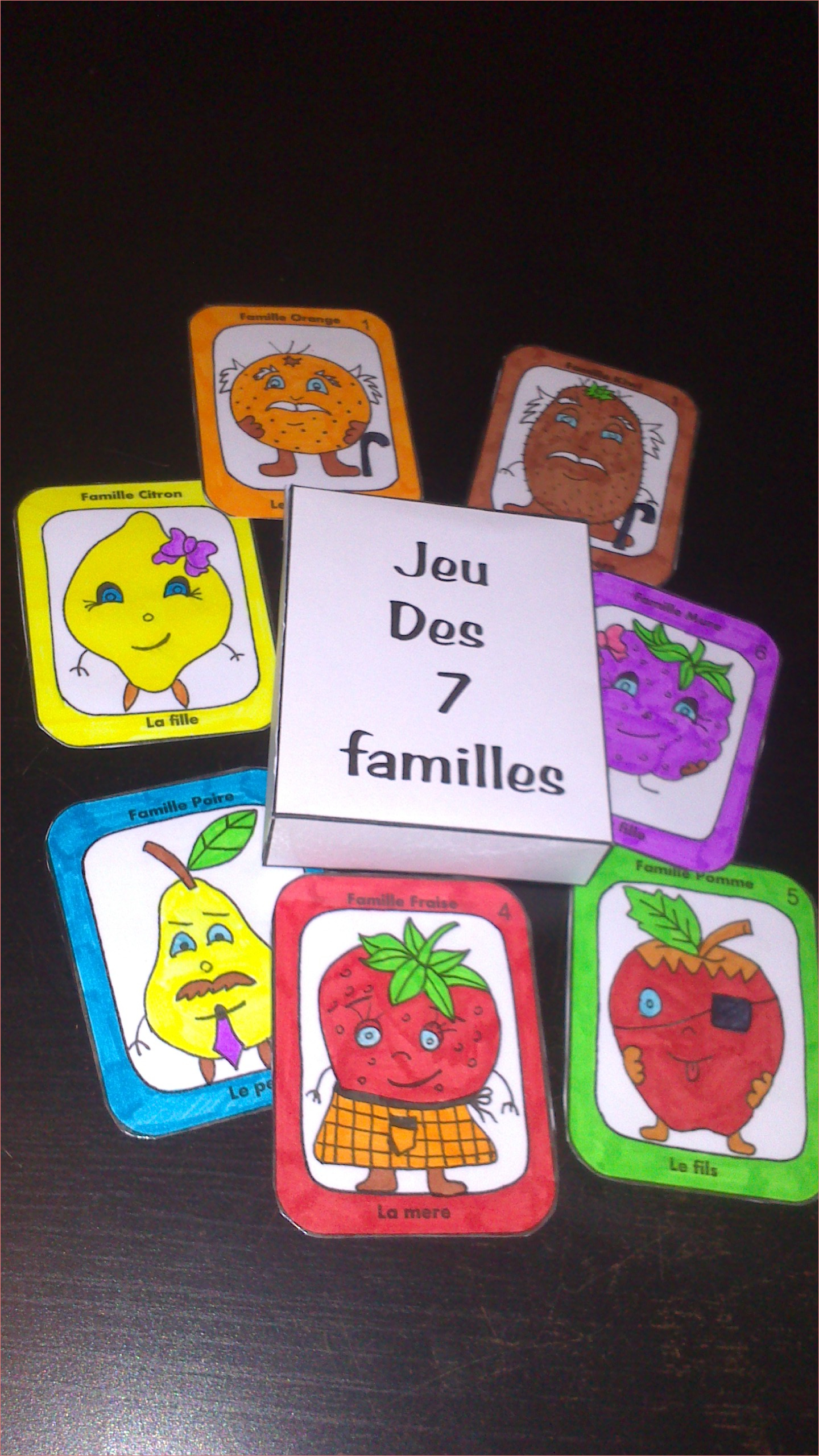 jeu des 7 familles les fruits