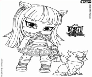 monster high baby coloring pages