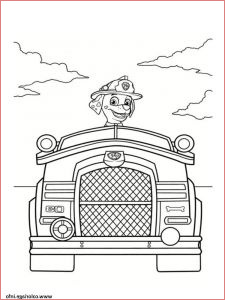 coloriage marcus pat patrouille impressionnant images coloriage marcus dans son camion de pompier jecolorie