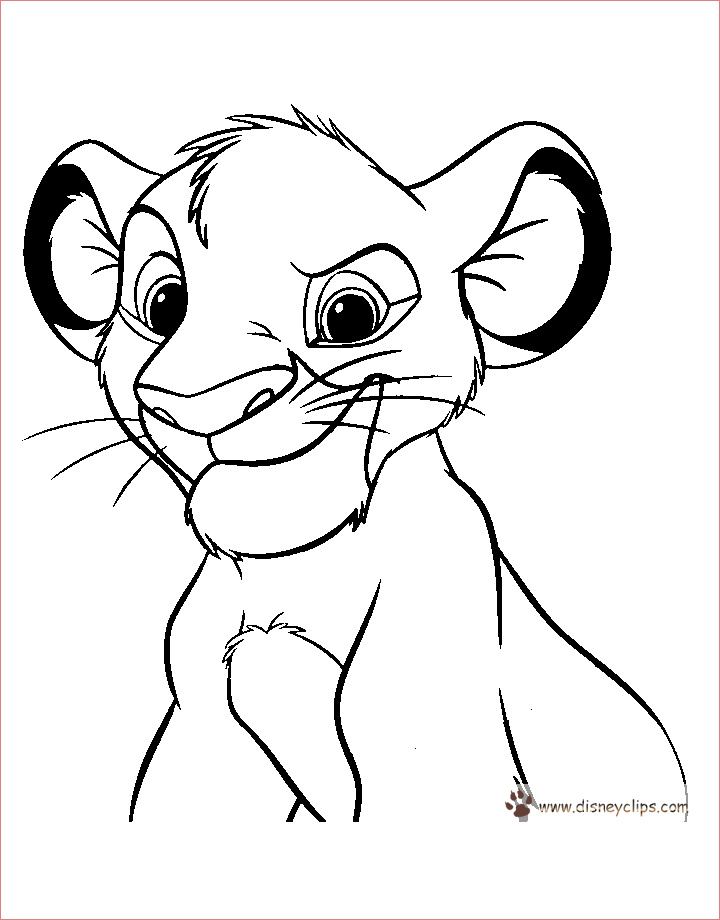 lion king simba drawing