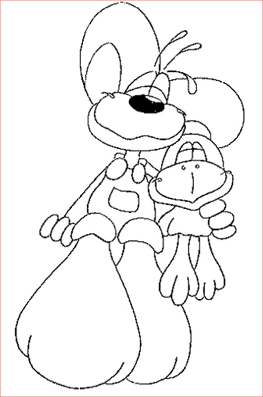 Coloriage diddl amitie