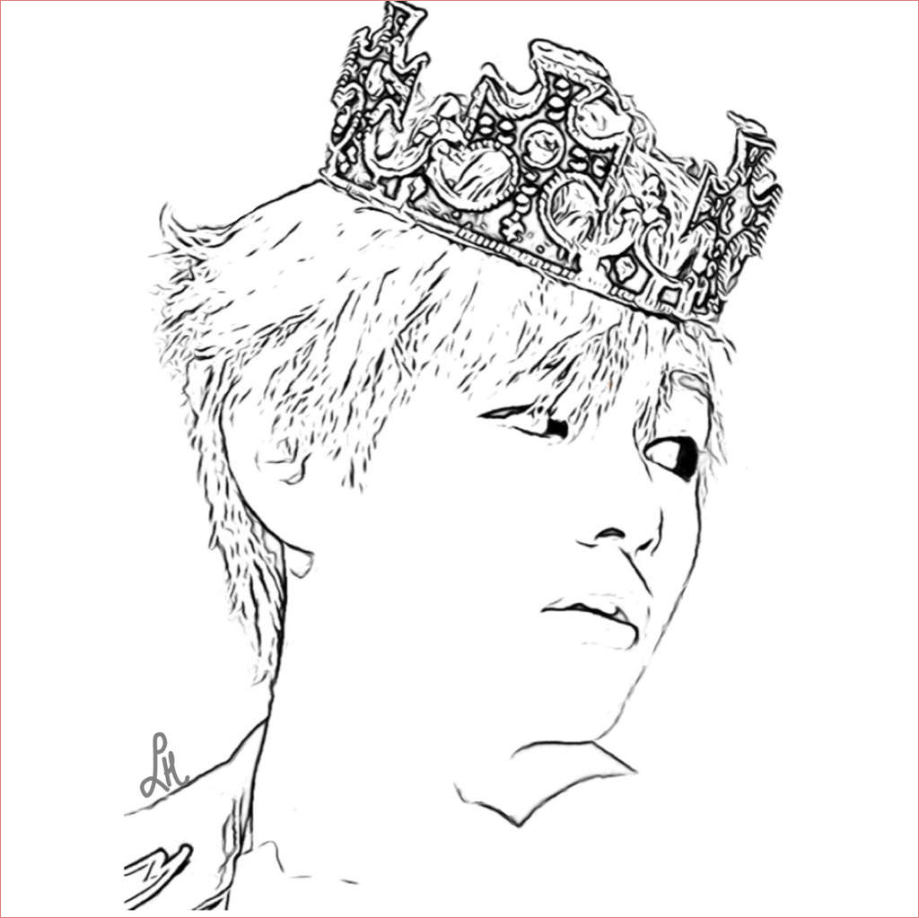 bts kpop coloring pages sketch templates