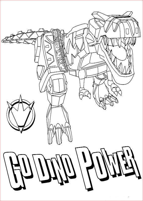 power rangers dino charge colorier