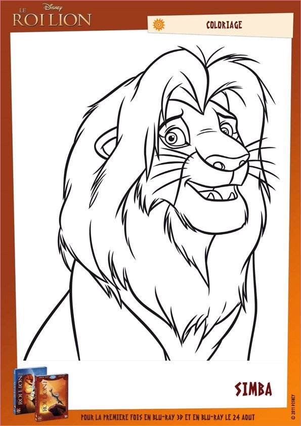 Coloriage Le Roi Lion 22