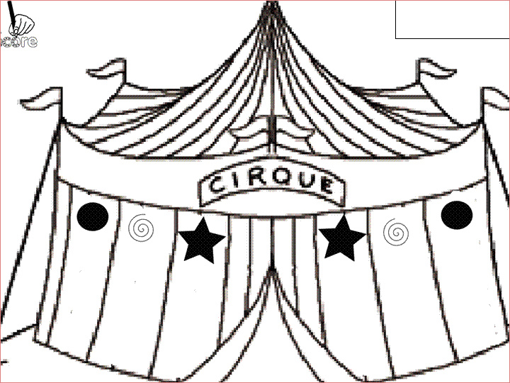 coloriage chapiteau cirque