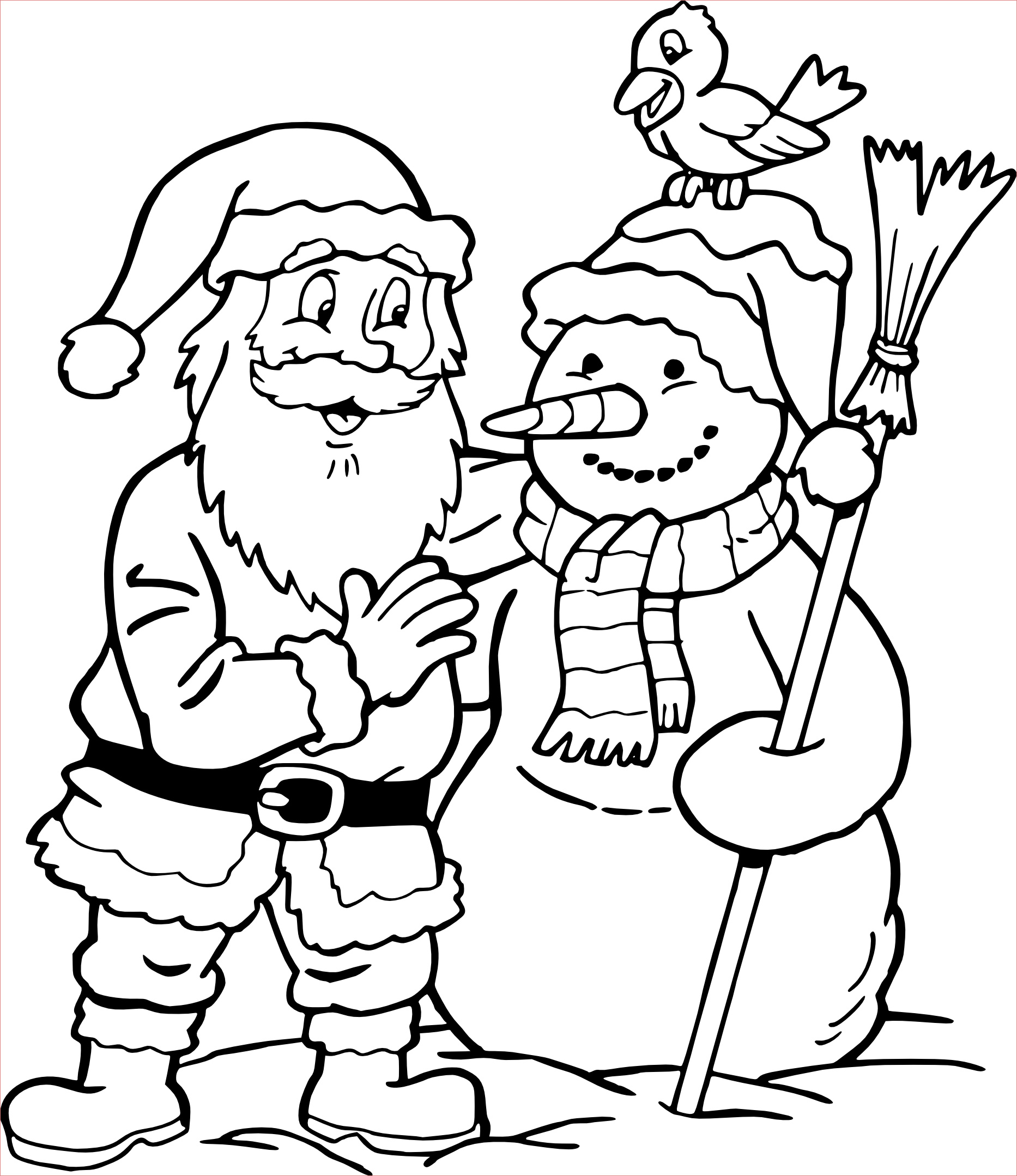 coloriageperenoelbonhommeneige