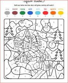 coloriage magique hiver luxe image dibujos para colorear de navidad