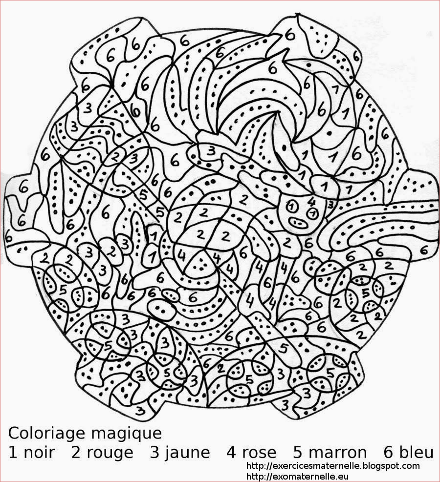 coloriage magique adulte gratuit