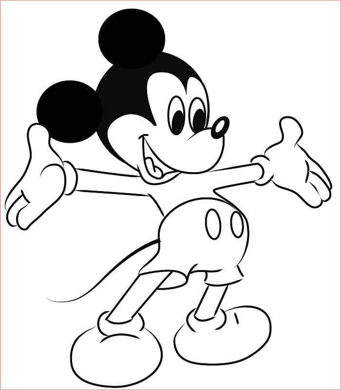 mickey a colorier