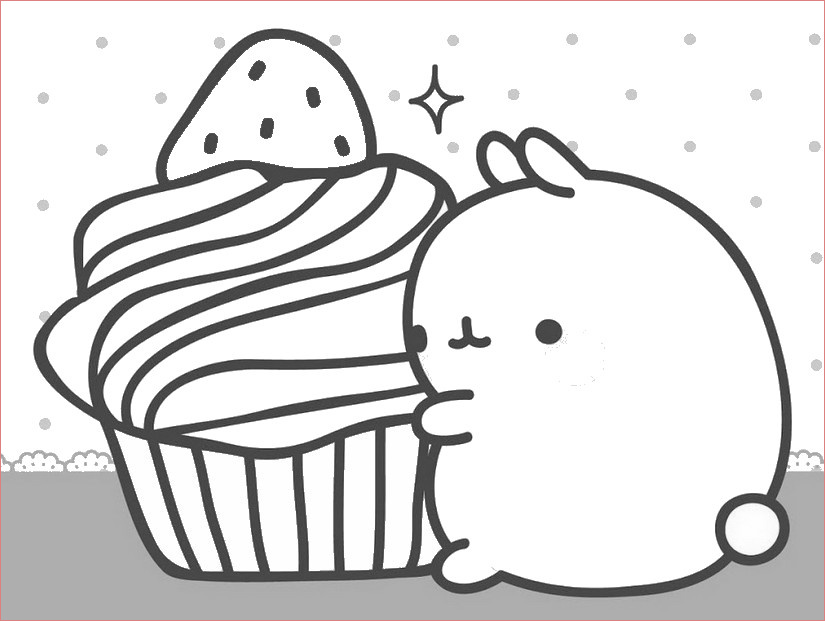 coloring pages id 6135 molang molang is carrying a cake