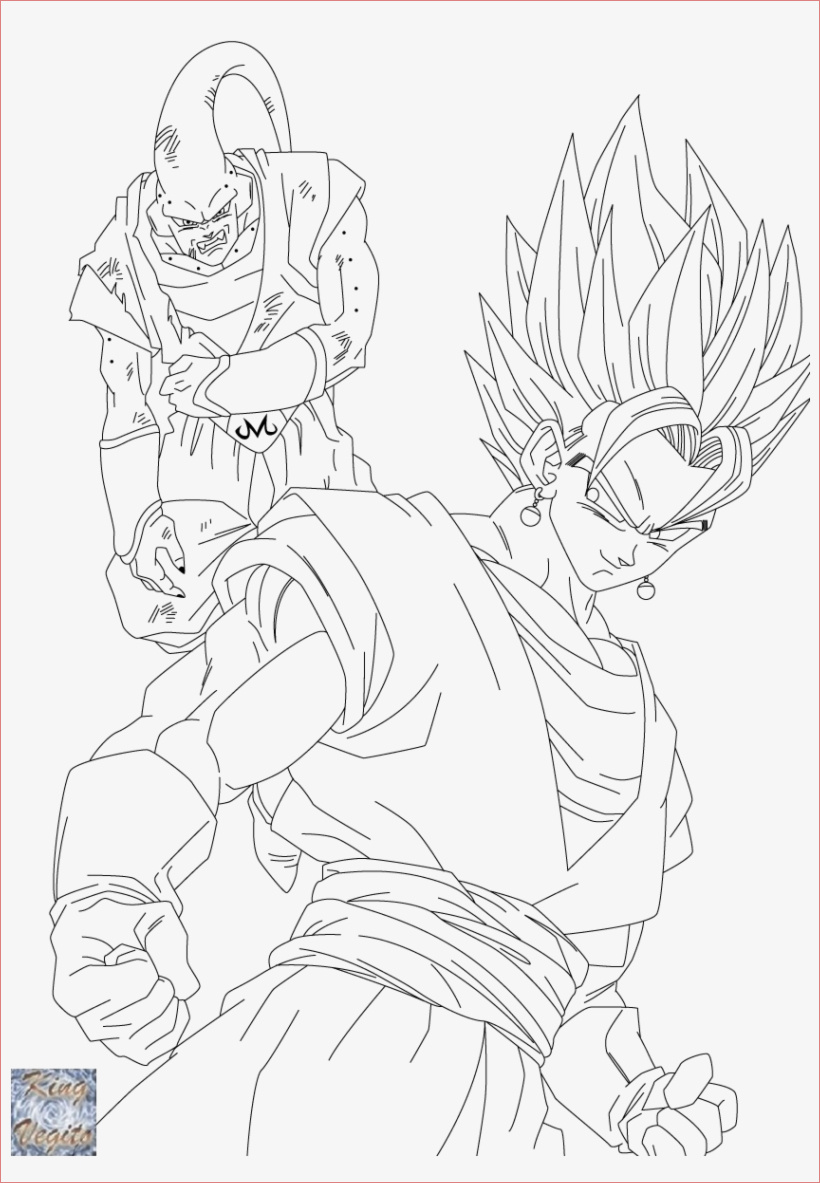 vegito coloring pages