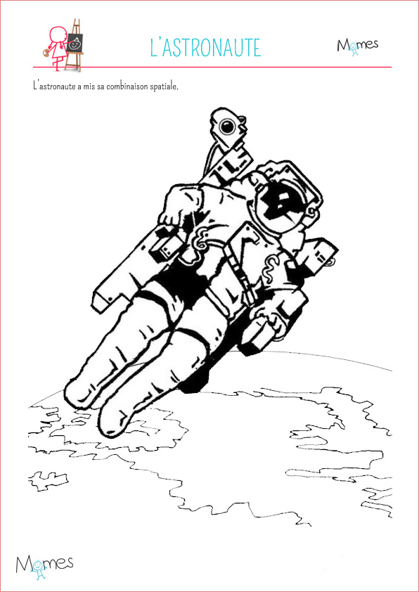 Coloriage astronaute