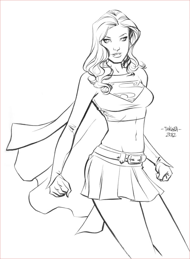 coloriage superwoman