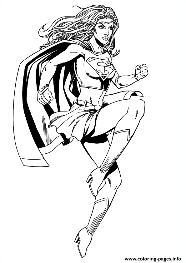 superwoman printable coloring pages book