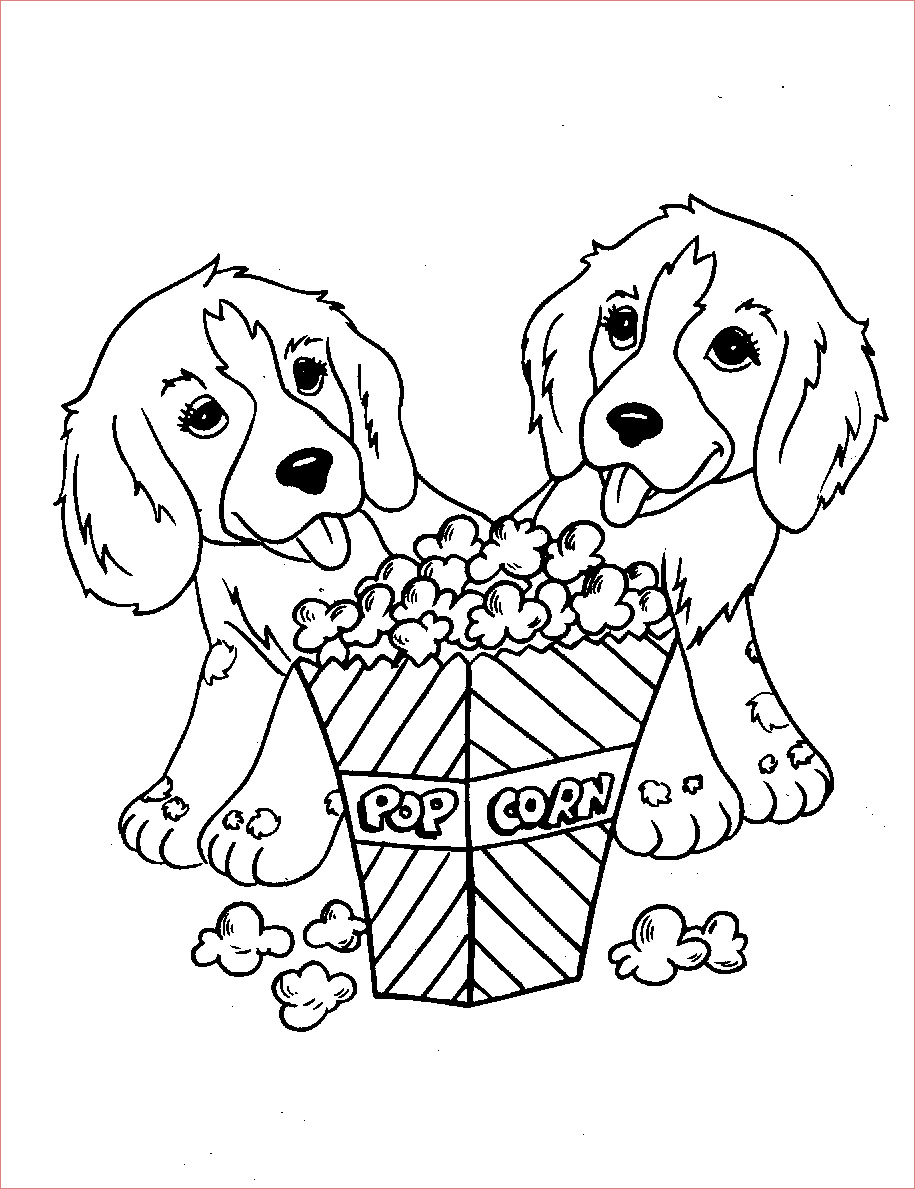 cute dog animal coloring pages books