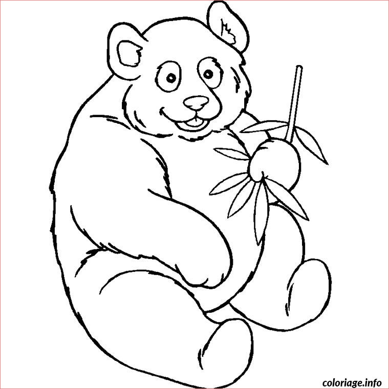 bebe panda coloriage dessin 7032